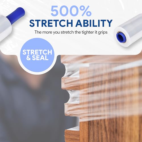 nternational Plastics Co. 6 Pack of 5'' Stretch Wrap with Rotating Handle (6 Pack / 5" Spinning Handles)