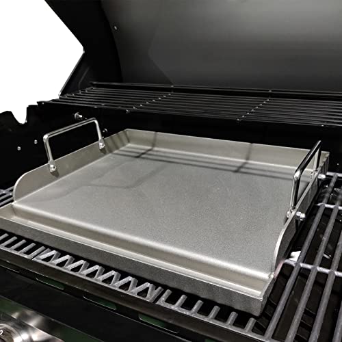17" Flat Top Griddle for Gas Grill (17" x 13" x 4")