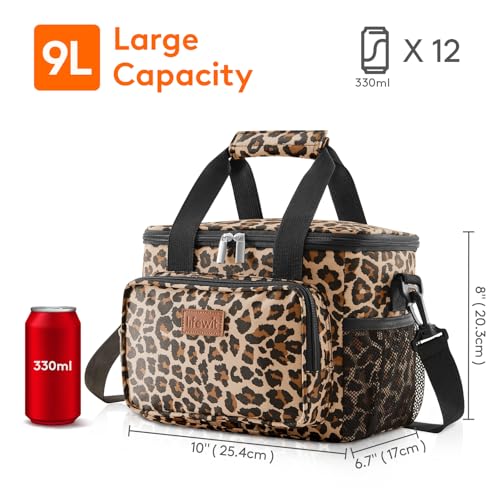 Insulated Lunch Box for Men (Leopard / Medium(9L))