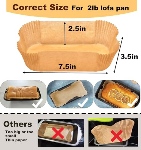 Loaf Pan Liners (9"x5" Rectangle)