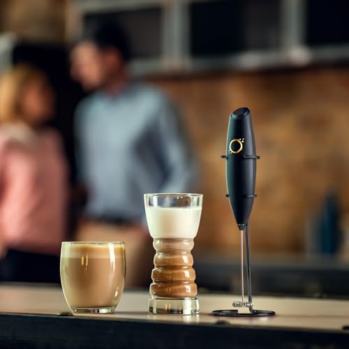 Milk Frother Handheld (Matte Black Onyx)