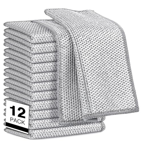 Non Scratch Wire Dishcloth 12PK (Silver)