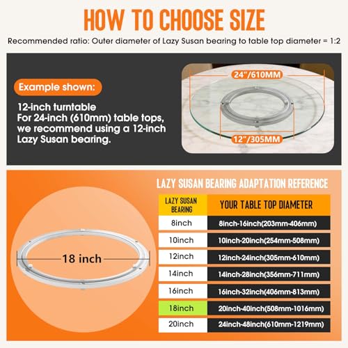 Lazy Susan Hardware 18 Inch (18 inches)