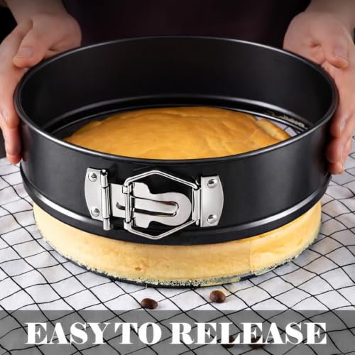 10 Inch Springform Pan with 50 Pcs Parchment Paper Cheesecake Baking Mold (10" Cake Pan)