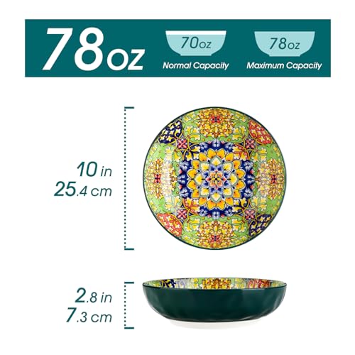 Large Serving Bowls (Green)