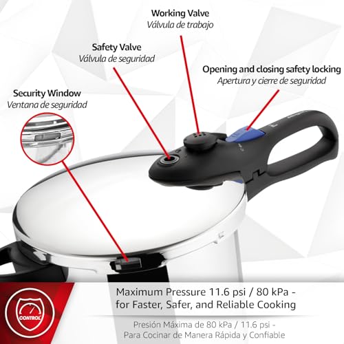 Favorit 8 Quart Pressure Cooker (7.9 Quarts / silver)