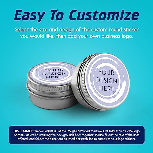 100 Custom Vinyl Stickers (Lavender Swirls / 6x6)