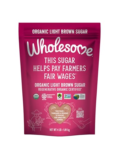 Fair Trade Organic Light Brown Sugar (Light Brown Sugar / 64 Ounce (Pack of 1))