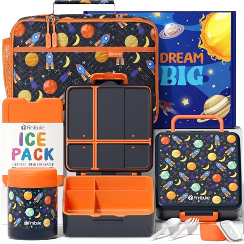 Kids Bento Snack Lunch Box with 4 Compartment (A6.Space)