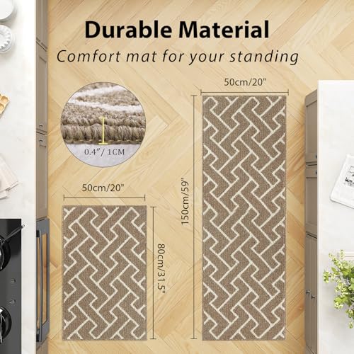 Kitchen Runner Rug (Kahiki / 20"x59"+20"x32")
