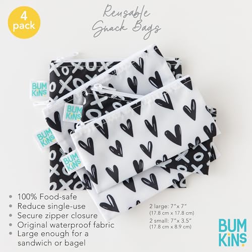 Cloth Snack & Sandwich Bags (Hearts & XOXO)