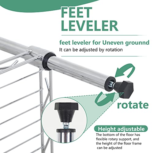5 Tier Wire Shelf (Chrome / 24×14×60)
