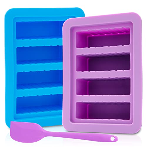 2 Packs Silicone Butter Mold with Lid (2 PACK)