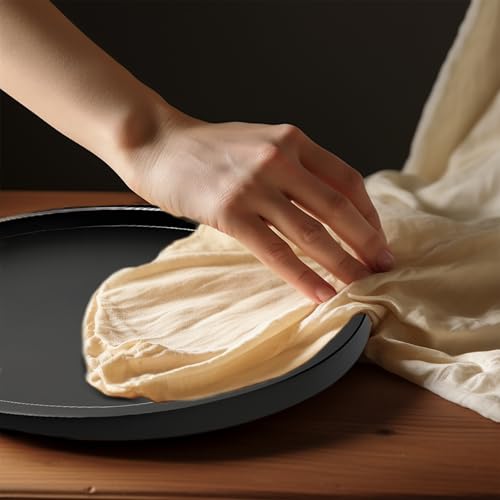 9" Black Bamboo Lazy Susan Organizer Kitchen Turntable for Cabinet Pantry Table Organization (Black Bamboo / 9")
