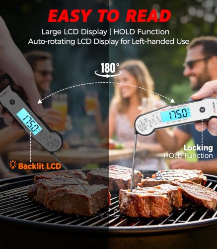 Professional Meat Thermometer Digital (Silver)