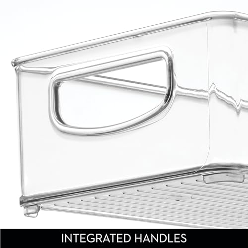 Slim Extra Long Clear Storage Bin (Pack of 2 / 16 x 6 x 3)