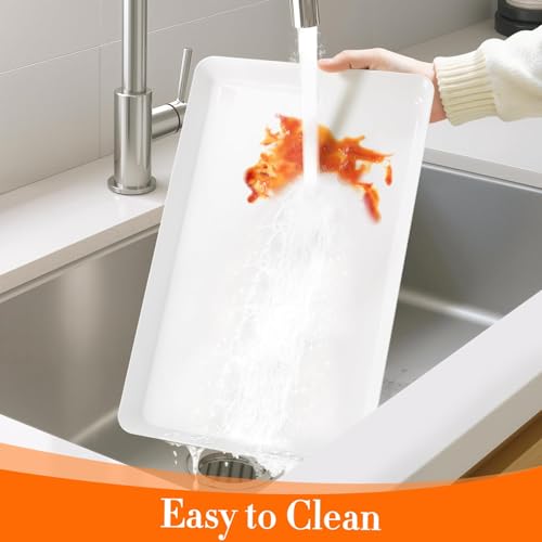 6 pcs Serving Tray for Entertaining (White)
