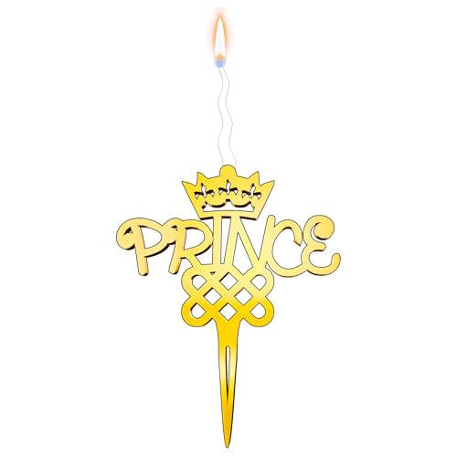 Prince Reusable Gold Romantic Cake Candle (Prince)