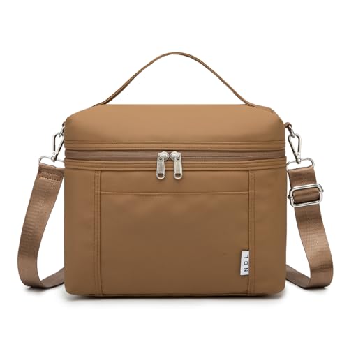 NOL 8L Insulated Lunch Bag for Women (Brown / Medium (8 Liters))