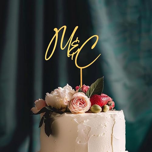 Personalized Wedding Cake Topper (Style 5)
