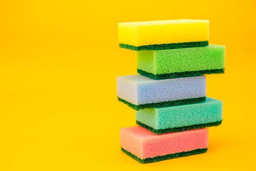 80 Kitchen Scrub Sponges (Multicolor / Pack of 80)