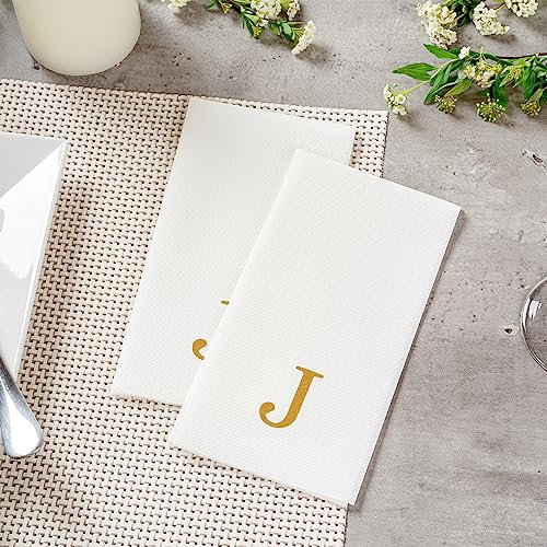 Linen Feel Paper Guest Towels (Gold / 2000 Count / J)