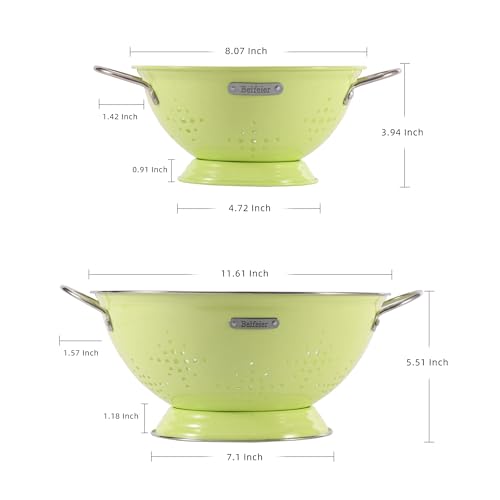 Metal Colander 2 Pack (LightGreen)