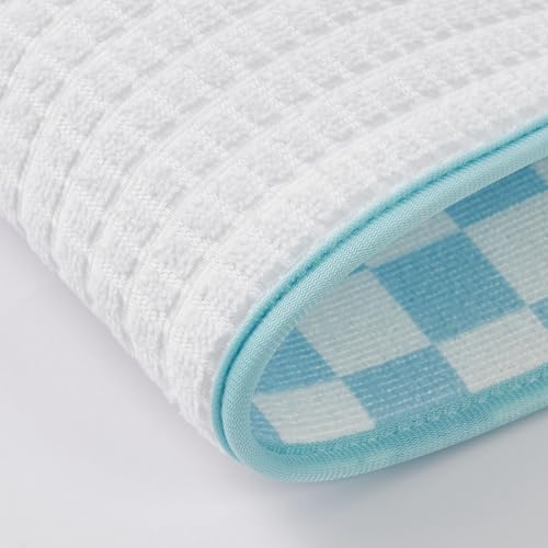 Dish Drying Mats 2 Pack (18''X24'' / Checkerboard Florals)
