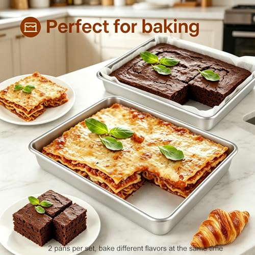9x11 Baking Pan (Silver / 11 x 9 x 2 inch)