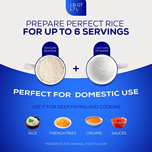 1.8 QT / 1.7 Liter) Small Caldero Pot with Lid, Cast Aluminum Rice & Cooking Pot, 6 Cup Capacity for Rice, Beans, Sauces, Sides & Small-Batch Cooking (1.8 Quarts)