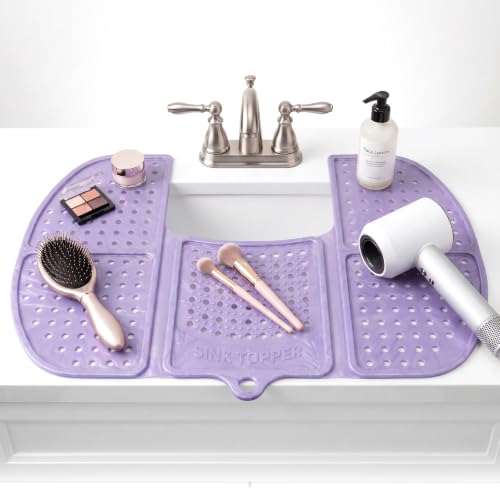 Bathroom Sink Cover for Counter Space (Large / Lavender)