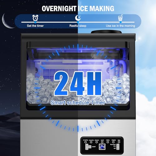 120 lbs Commercial Ice Maker Undercounter 5 Gal Jug Self