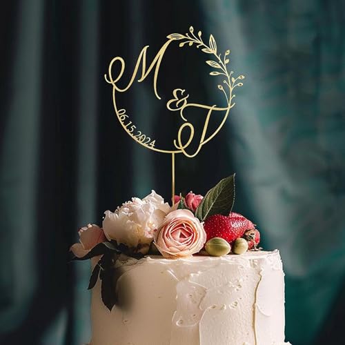 Personalized Wedding Cake Topper (Style 1)