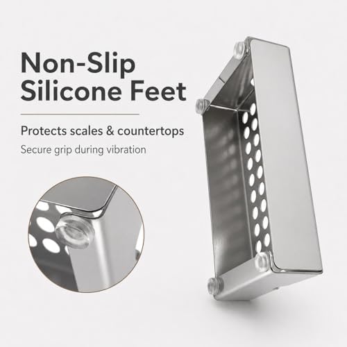 Anti Splash Espresso Cup Riser Stand for Espresso Machines (Silver / 30mm)