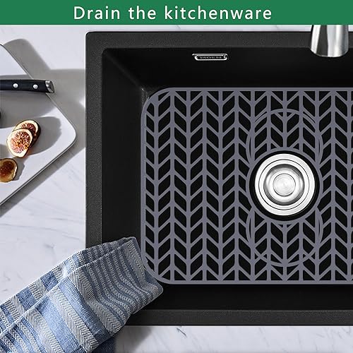 Sink Protectors for Kitchen Sink 19x13 & 24x12.5 & 13x11 & 26x14 & 28x14 & 29x15 (19"x 13" 3 Reserved Holes)