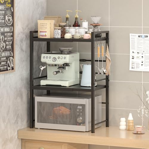 Microwave Oven Rack (Black / 3 Tier (Without Spice Rack))